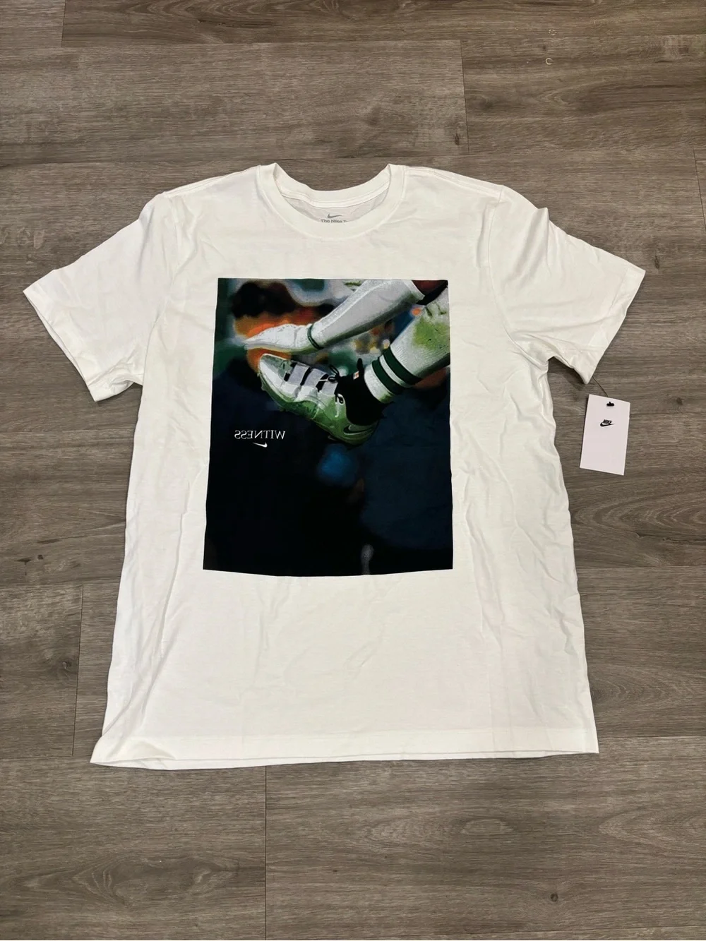 Nike LeBron James X Saquon Barkley ‘WITNESS’ Hurdle Tee | Men’s Large (L) White
